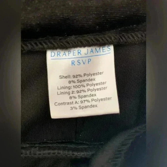 Woman’s Draper James Black Velvet Sequined Accent Holiday Workwear Pants Size 8 - Picture 9 of 13